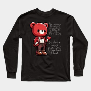 Valentine's Day Bear Long Sleeve T-Shirt